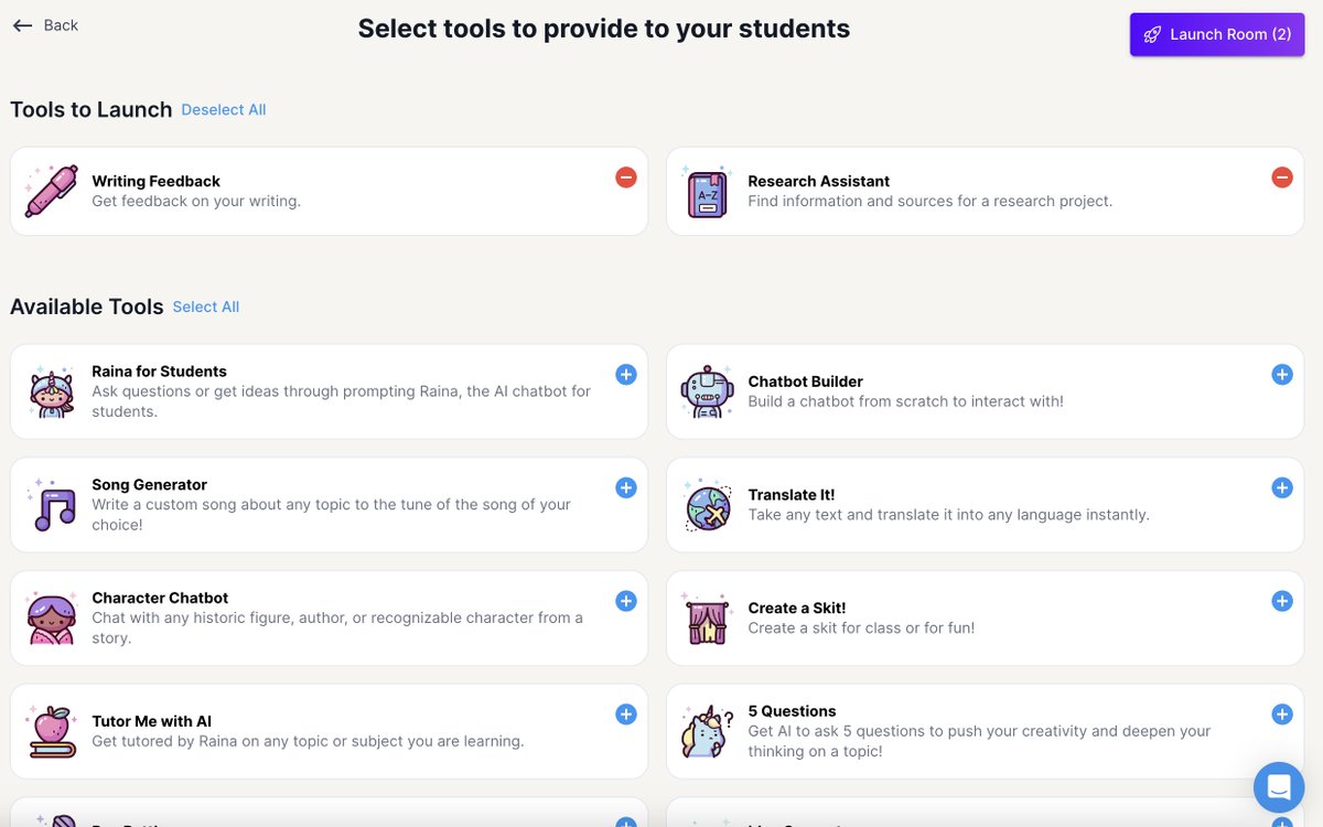 Magic Student released today. I am super excited to explore this tool. My mind is spinning on how I can use some of these. <a href="/magicschoolai/">MagicSchool AI 💜 🪄✨</a>