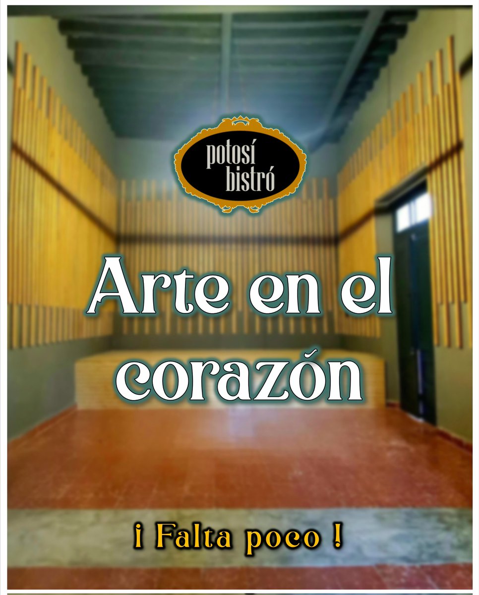 ⚜ En esta nueva etapa refrendamos nuestro compromiso con el arte en un espacio más adecuado

#potosibistro #gastronomiapotosina #arteycultura #sanluispotosi #slp #tiempoaltiempo #cantautores #cancionpotosina