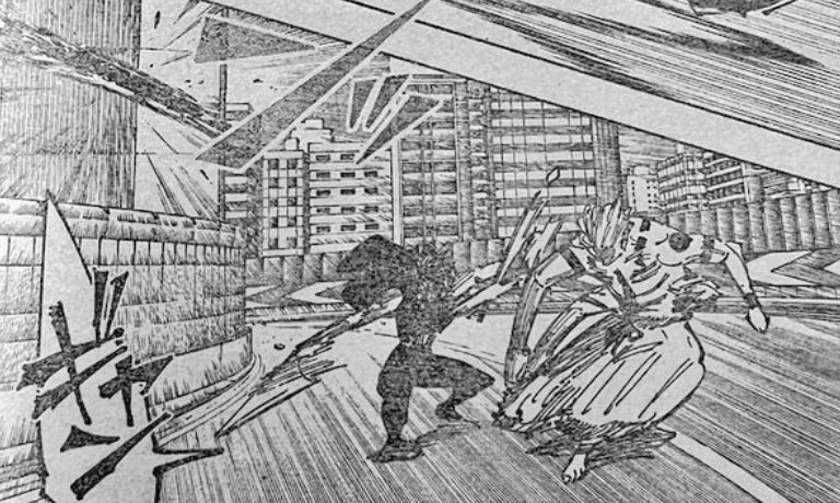 Timprince_'s tweet image. MAKI DODGING SUKUNA’s SLASHES FROM POINT BLANK RANGE😭⁉️ THE DEMI HUMAN MAKI ZENIN HAS AROSEN🔥‼️ #jjk253 #JJKSpoilers