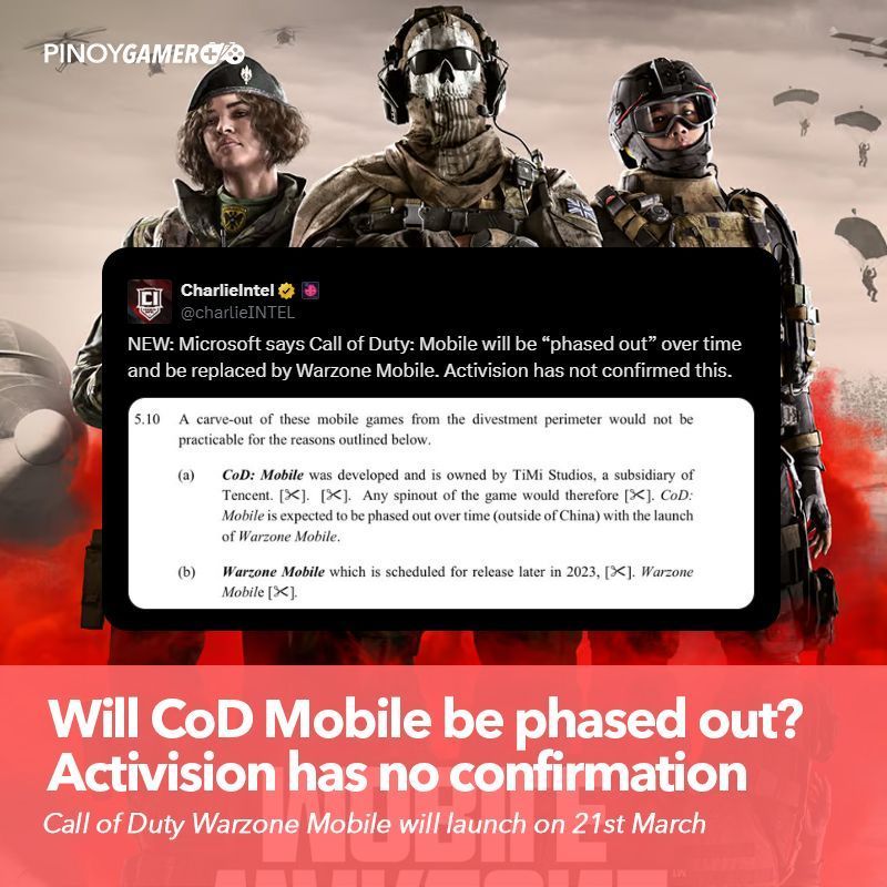 pinoygamerph's tweet photo. Will CoD Mobile be phased out? Activision has no confirmation. CoD Warzone Mobile will ban players using FOV modifiers  #callofudty #warzone #pinoygamer https://t.co/BeVXuWVwwj