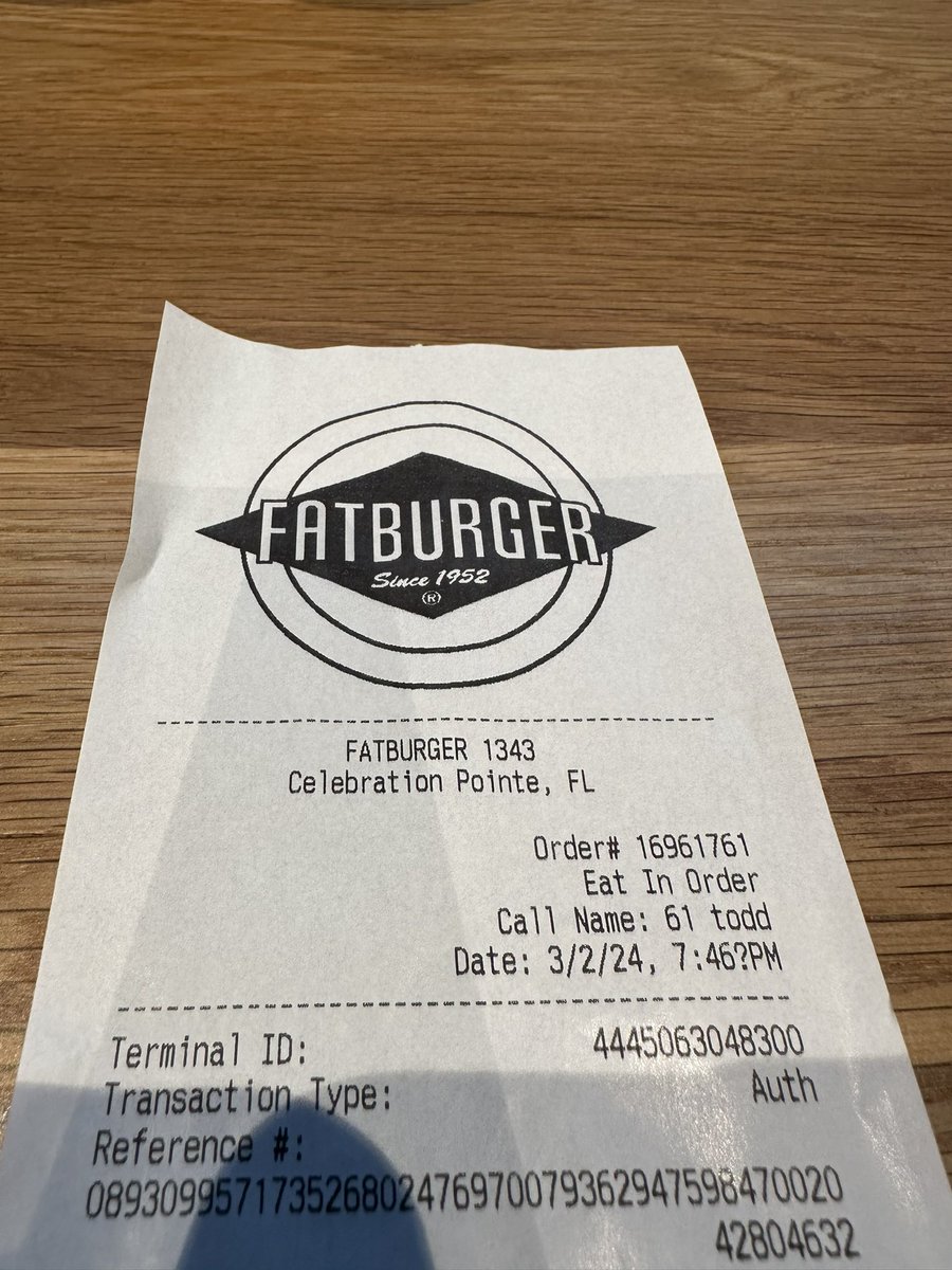 We finally have a Fat Burger in Florida!!! Missed these burgers so much. #fatburger #hangrytodd