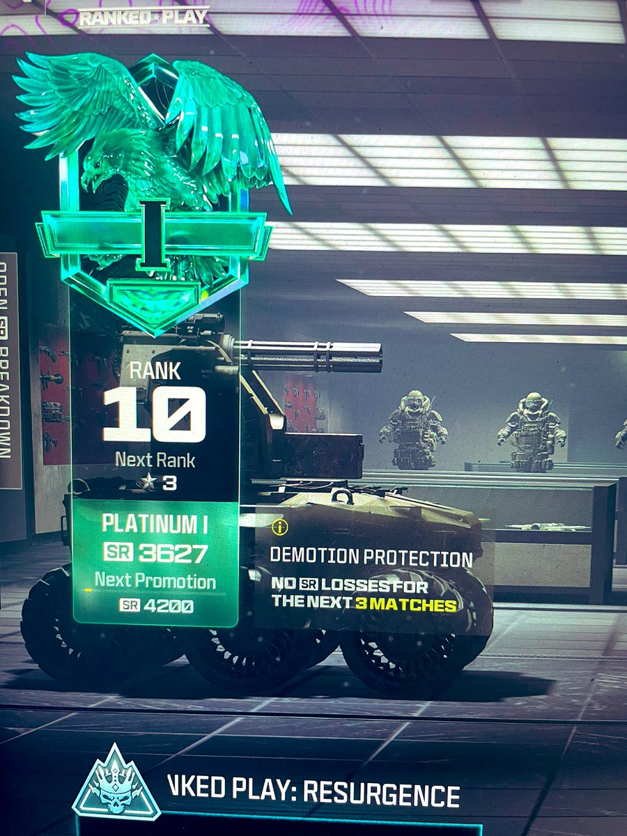 waizzyy's tweet image. Furthest I’ve ever got in ranked.. plus 0.10 increase on KD.. Pro Bot Status 😏 #ranked #warzone3 #fortuneskeep