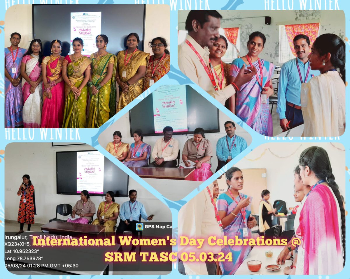 SRM Group of Institutions - Campus Life 

The Campus Life of SRM Trichy Arts and Science College  organised International Women's Day Competitions 
titled.     
'அக்னிச் சிறகே 3. 0'on 05.03.2024.
#srmrampuramcampus
#srmtrichycampus
#srmrmpcampuslife
#srmramapuram
#bestcampuslife