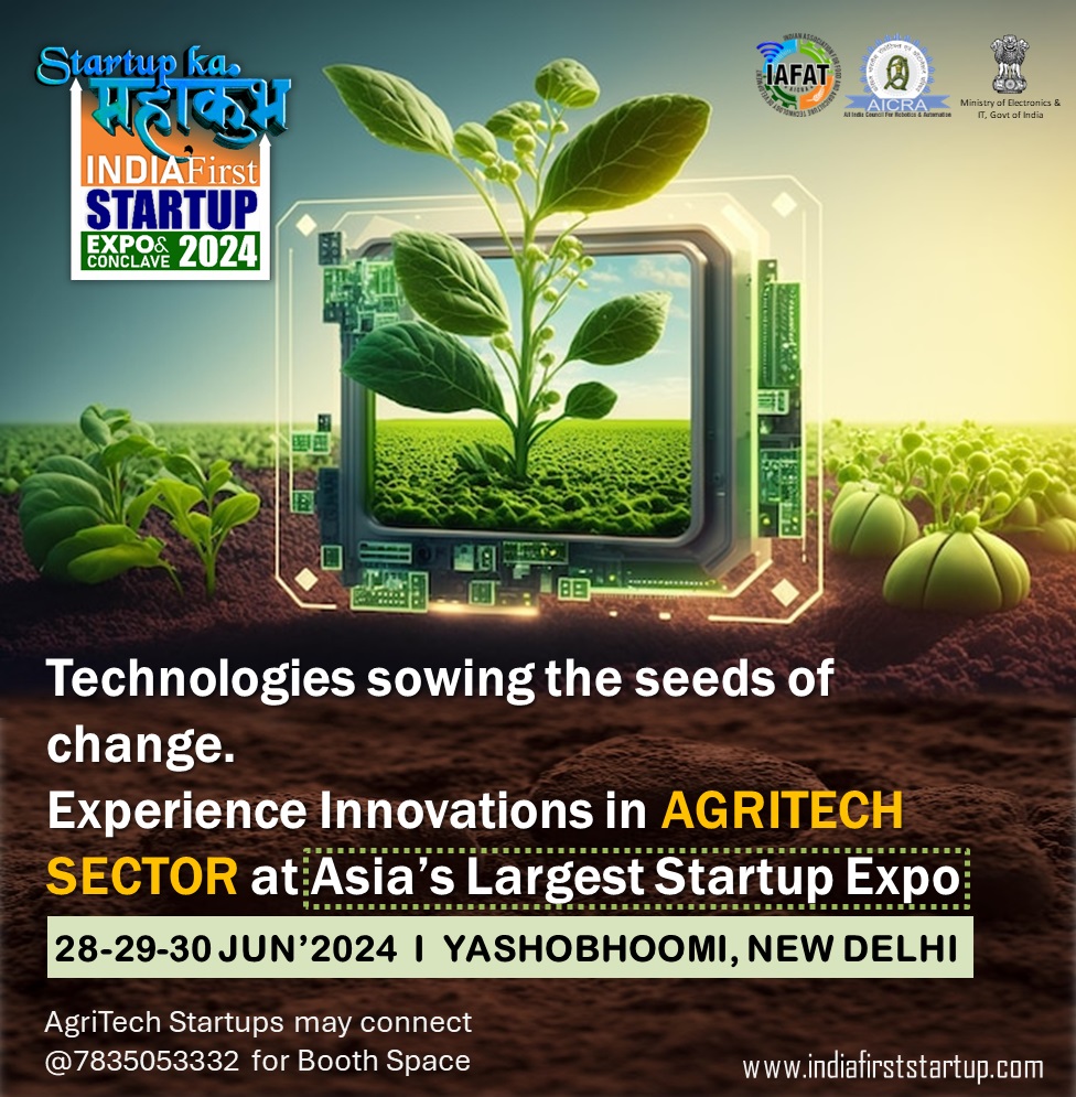 Innovators and changemakers in the AgriTech space! @AICRAINDIA offers exhibition booth space for AgriTech Startups Pavilion. Connect with potential investors, partners, and customers, and gain valuable exposure for your business. Call @7835053332 or visit indiafirststartup.com