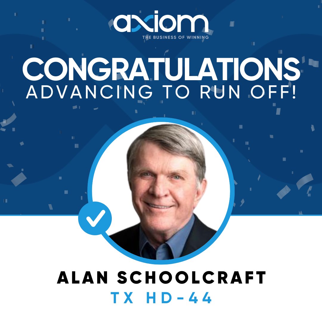 Congratulations to Axiom client Alan Schoolcraft! #businessofwinning