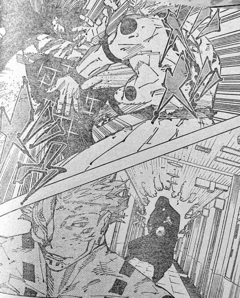 Timprince_'s tweet image. THE SHEISTY SORCERER INO JUMPING INTO THE MIDDLE OF BATTLE (without regard for himself like Nanami) to SAVE MAKI😭⁉️ Mr Kento would be proud #jjk253 #JJKSpoilers