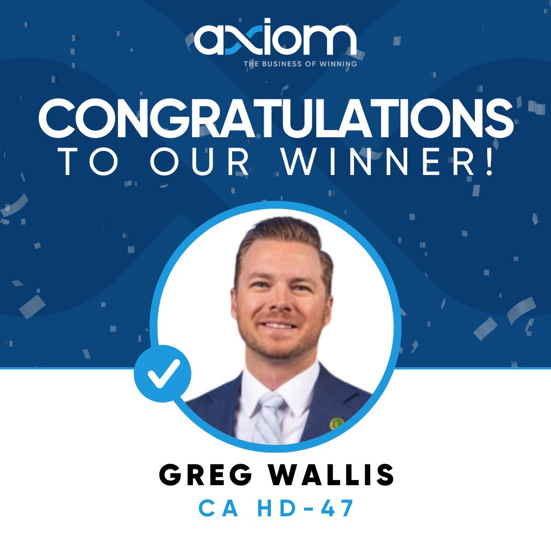 Congratulations to Axiom client Greg Wallis! #businessofwinining