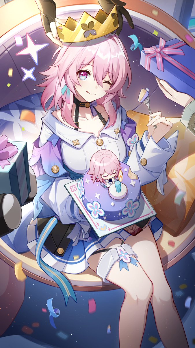 Pom-Pom Gallery | Today Is a Special Day!

Do you know, Trailblazer?
Today is a special day! A commemorable day! A very important day for a young lady like me!
And that's... the day I boarded the Astral Express!
It's worth all the celebrations, yes?
Oh right! Remember to take