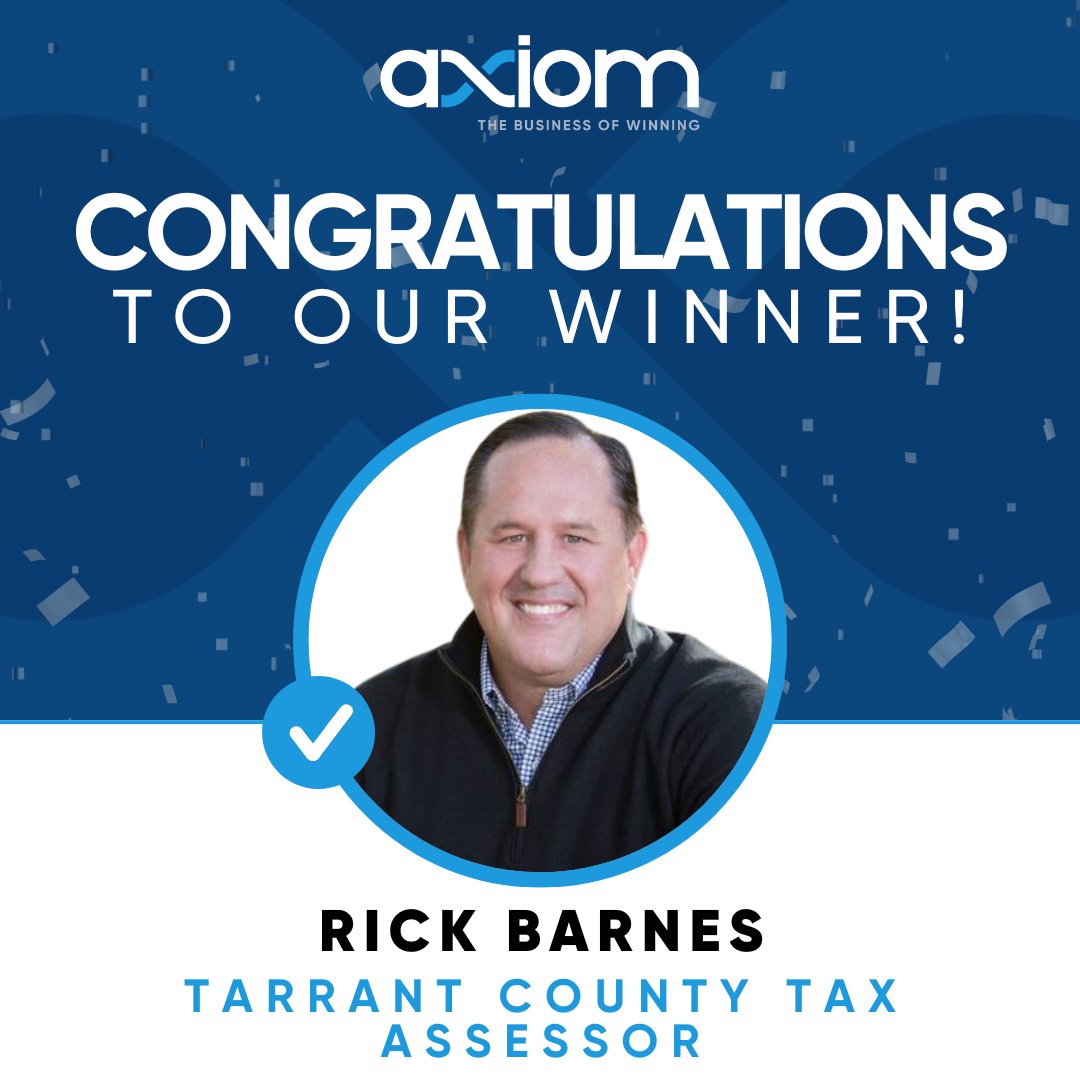 Congratulations to Axiom client @rbarnesGOP! #businessofwinning