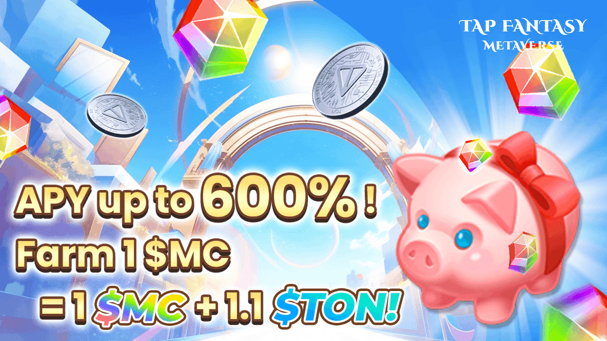 Dear Adventurers!
The biggest farming in the entire history of Tap Fantasy is now on🎁!

Add MC/TON liquid pool in STON.fi, and get 45,000 $MC &amp; 50,000 $TON reward💰!
📌 Farm 1 $MC = 1 $MC + 1.1 $TON!

Don't miss the opportunity!
Go Farm: app.ston.fi/pools/EQCgMzlD…