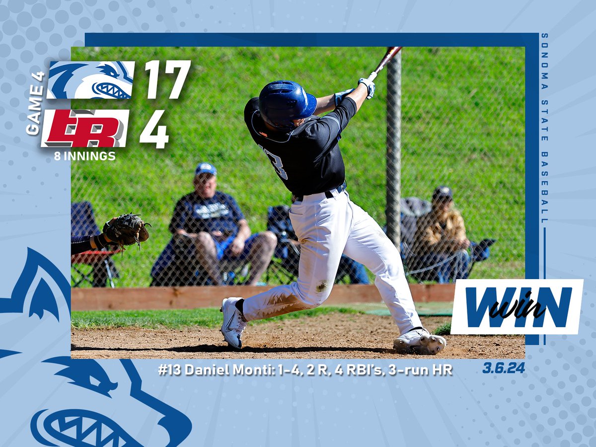 Daniel Monti delivers a moon shot for his 3rd homer of the season to help propel the Seawolves to a 17-4 victory and series split with Cal State East Bay! 🔥⚾️#NomaNation <a href="/goccaa/">CCAA</a>