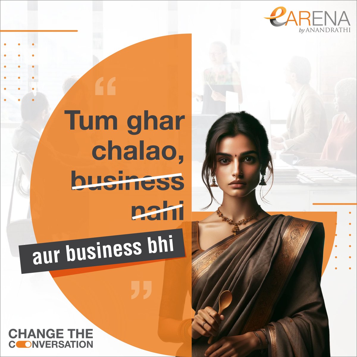 Aapke ghar ki laxmi khud laxmi ghar laa sakti hai!
Cooking and cleaning can make us capable but financing, investing, budgeting, business skills can make us truly independent!

So this #WomensDay, let's #ChangeTheConversation by empowering women's financial & business education🙌