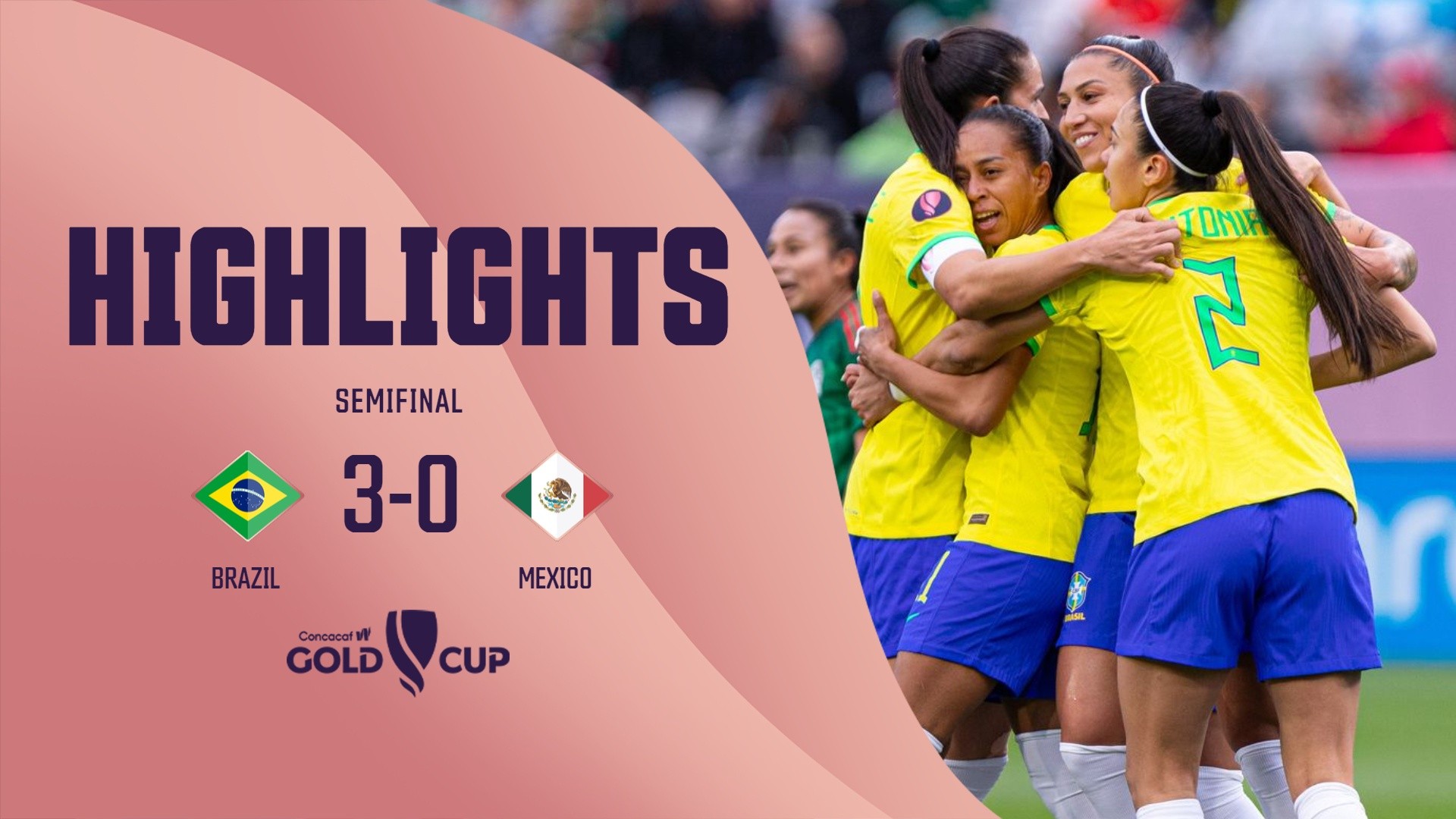 Catch the best moments of the Semifinal match between Brazil and Mexico 🙌▶️