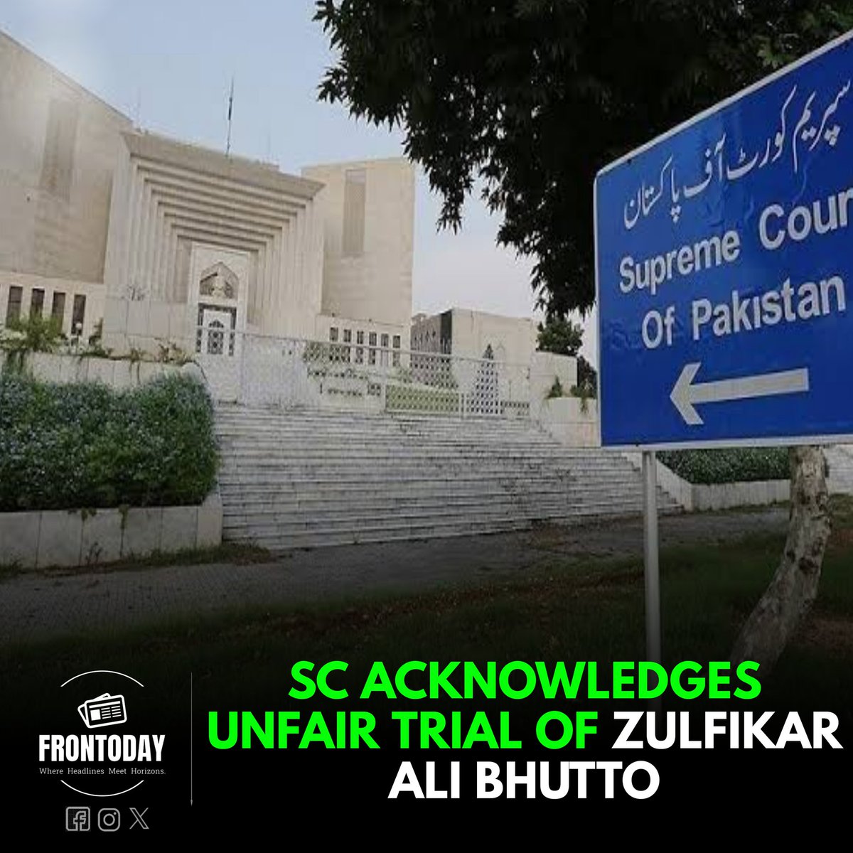After over 44 years, the Supreme Court has admitted the injustice in the trial that led to the execution of former PM Zulfikar Ali Bhutto. This historic decision marks a step towards justice and integrity in our legal system. #SupremeCourt #ZulfikarAliBhutto #UnfairTrial #Justice