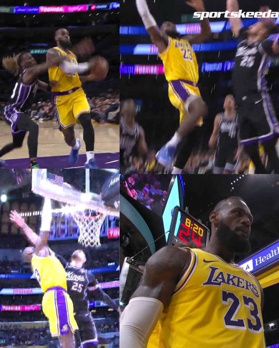 Basketball_SK's tweet photo. LEBRON. JAMES. INSANE POSTER 🚀🤯

#LeBronJames #Lakers #Kings #NBA https://t.co/6MrSDRX81B