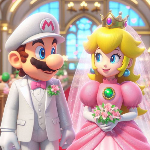 Mareach (AI Logos) 1) Mario & Princess Peach's Wedding Day 2