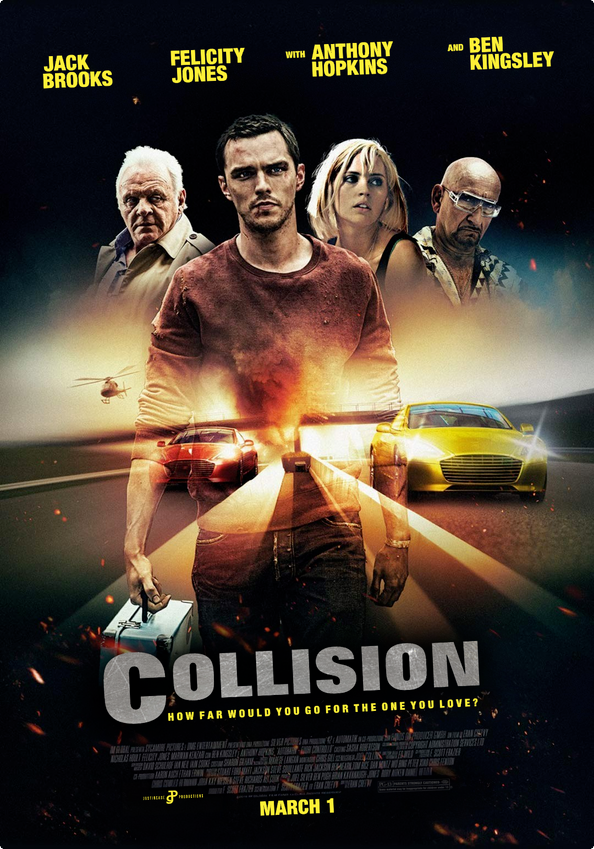 JCPFilms's tweet photo. How far would you go for the one you love? #CollisionMovie, starring Jack Brooks, Felicity Jones and Anthony Hopkins, is in theaters now. Find out where it’s playing and get your tickets! 🎟️➡️ https://t.co/9KFt2mEGPZ https://t.co/JLqWemq7kz