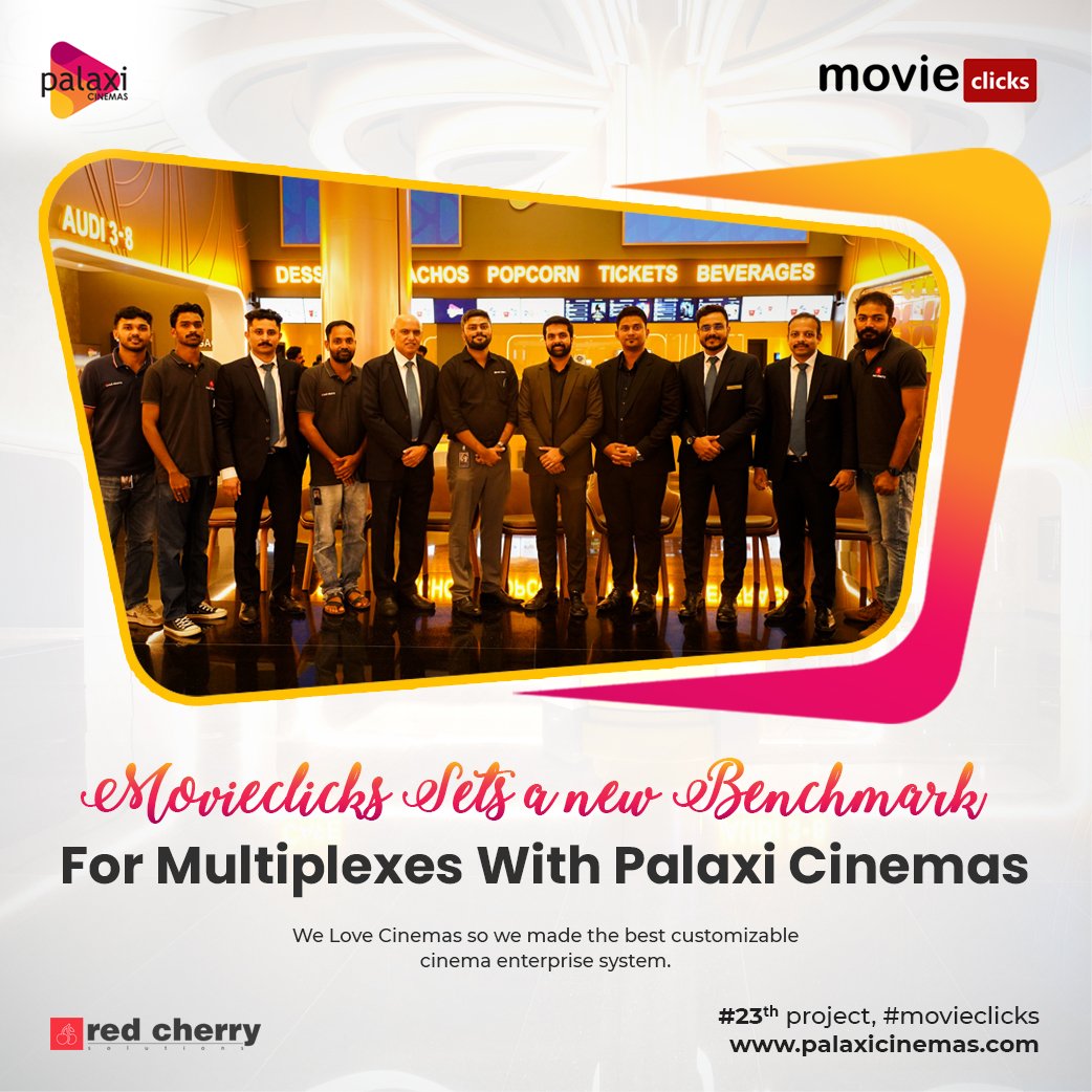 catchmyseat's tweet photo. Movieclicks sets a new benchmark for multiplexes with Palaxicinemas.

https://t.co/az1MoOi3cx

#Movieclicks #PalaxiCinemas #HiLiteGroup #MilestoneAchieved #movieclicks #redcherrysolutions
#epiq 
@AbGeorge_ @qubecinema @Dolby https://t.co/TSUd1qJN2A