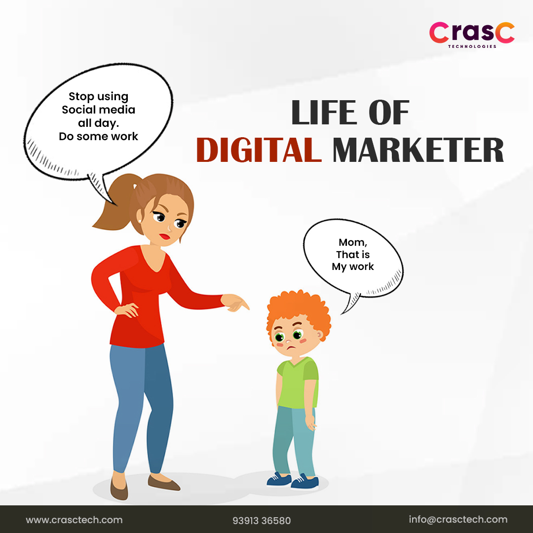 💻 Ever wondered about the daily adventures in the life of a digital marketer at Crasctech? 📊 🤝 Join us behind the scenes as we navigate the digital landscape, turning challenges into opportunities. 🌐 #crasctech #digitalmarketing #socialmediamarketing #bestagencyinhyderabad