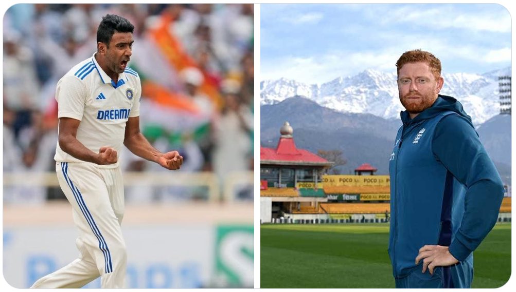 It's a historic day in Dharamsala as @ashwinravi99 and @jbairstow21 don the international whites for the 100th time. An incredible achievement that speaks volumes about their passion and perseverance for red-ball cricket. I wish them both a fantastic game ahead! #INDvENG