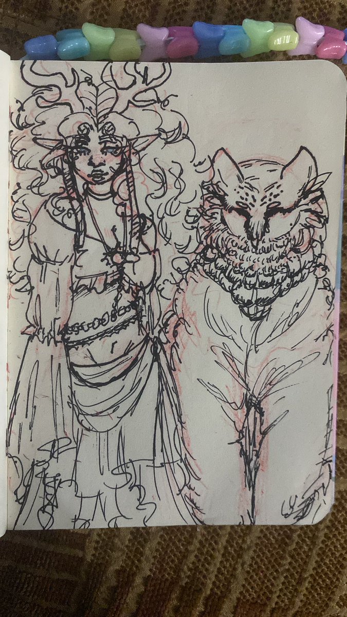 NyxxiiCryptid's tweet photo. My Oc Constance with her Owlbear <3 (be nice to me I can’t draw animals)
Rts appreciated!
#owlbeardnd #art #naturegoddess #fantasy #OcArt #drawing #illustration #traditionalart #ocartwork #myart #originalcharacterart #godcharacter #arte #fantasyart #occoncept https://t.co/RVezpt9ovX