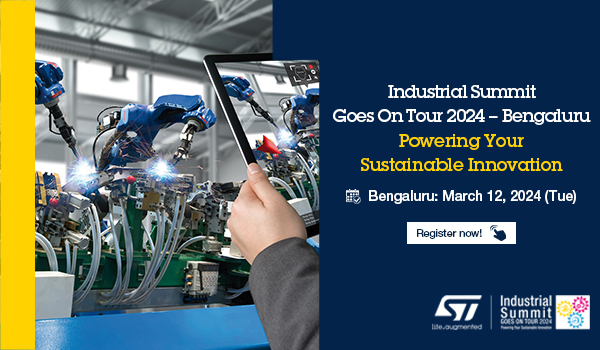 Electronics Maker (@electmaker) on Twitter photo <a href="/nuttysk/">Nidhi (S)Adarsh Kaul निधि एस कॉल</a>
#Register for <a href="/ST_World/">STMicroelectronics</a> Industrial Summit Goes On Tour 2024 - Bengaluru on 12th March 2024 and get ready to explore cutting-edge power conversion and energy solutions..
content.st.com/ST-Industrial-… <a href="/nuttysk/">Nidhi (S)Adarsh Kaul निधि एस कॉल</a>
#Register for <a href="/ST_World/">STMicroelectronics</a> Industrial Summit Goes On Tour 2024 - Bengaluru on 12th March 2024 and get ready to explore cutting-edge power conversion and energy solutions..
content.st.com/ST-Industrial-…