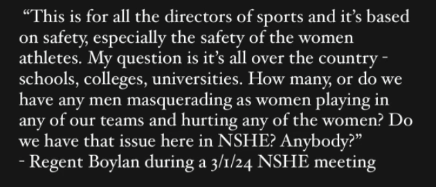 NVGradWorkers's tweet photo. We stand in solidarity with our colleagues and community members calling for the resignation of Regent Boylan over transphobic remarks made on 3/1. https://t.co/PBUh8nPinN