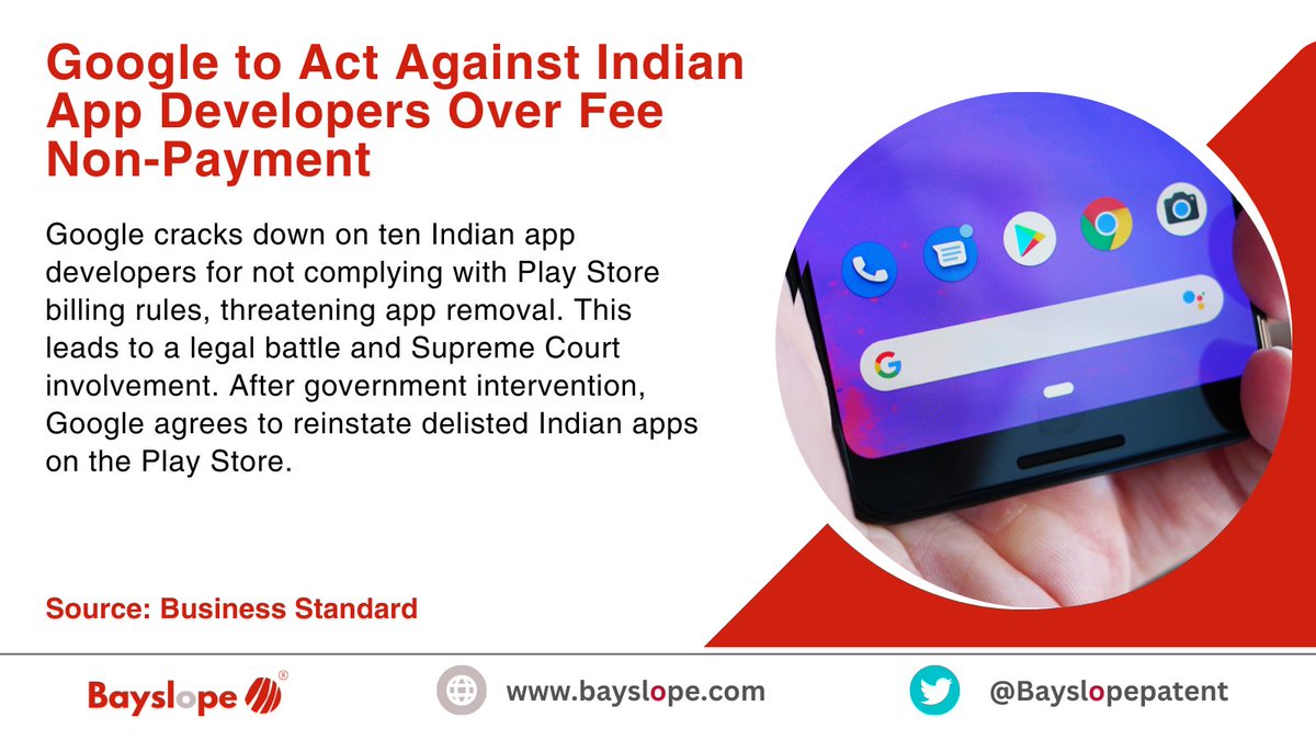 Google Reinstates Indian Apps After Fee Dispute and Legal Tussle.

#Google #IndianApps #PlayStore #AppDevelopers #FeeDispute #LegalBattle #SupremeCourt #GovernmentIntervention #AppReinstatement #TechNews #DigitalPayments #AppStorePolicies #IndiaTech