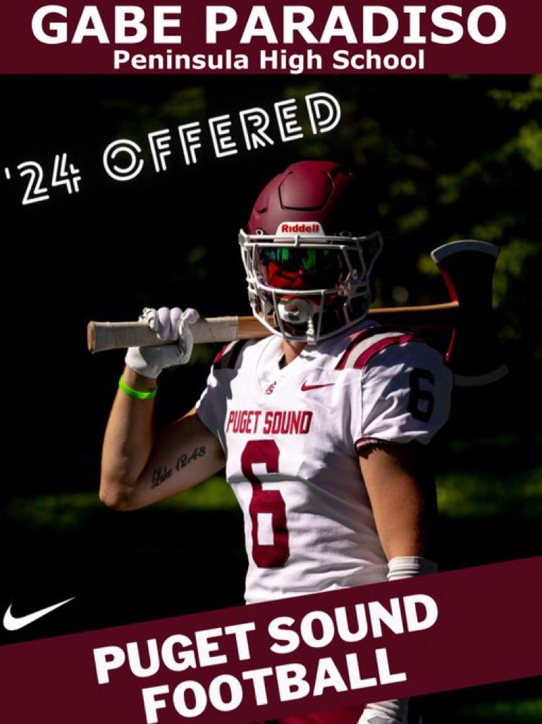 After a good talk with Coach <a href="/jeffthomas4/">Jeff Thomas</a> I am very thankful to have received an offer to play at <a href="/univpugetsound/">Univ. of Puget Sound</a> <a href="/LOGGER_LBCOACH/">UPS Loggers Coach Jeff Schmidt</a>   Logger Up!!