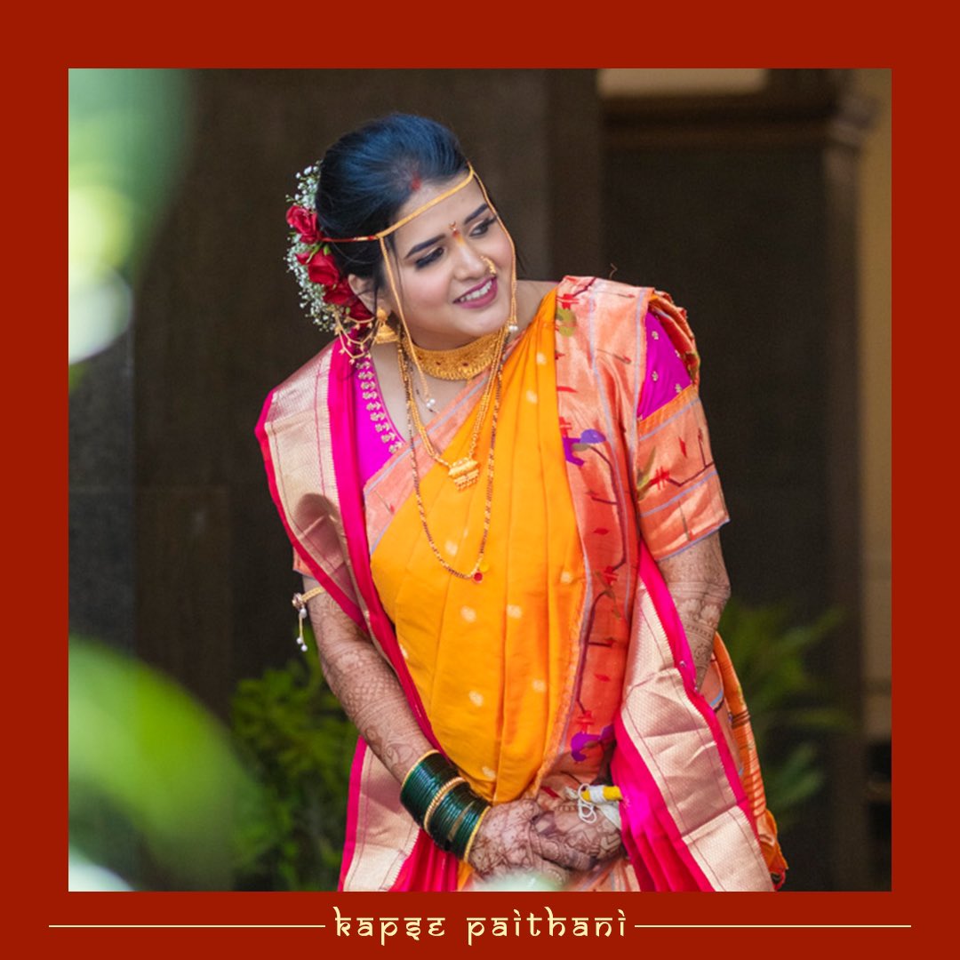 kapsepaithani's tweet photo. Celebrate the blend of tradition and allure. Explore the grace of Kapse Paithani brides, adorned in the threads of their rich heritage. Join us in the joyous embrace of love and culture! 💞👰

Saree- @kapsepaithaniofficial https://t.co/eIxmBvCSvl