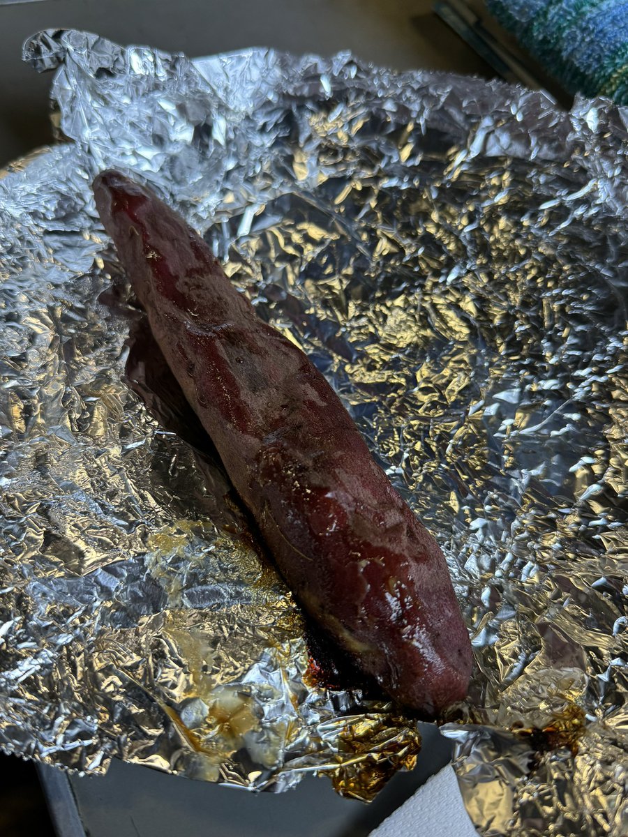 TakeKoba_SEROW's tweet image. #W乗り甘味部
焼き芋🍠喰らう