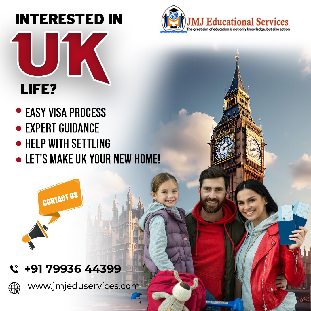 Discover UK life with ease! Our expert guidance ensures a smooth visa process and settling assistance. Let's make the UK your new home. #UKLife #UKVisa #SettleInUK #UKEducation #StudyAbroadUK #JMJEducationalServices #NewBeginnings #LifeAbroad #StudentLife #InternationalStudents