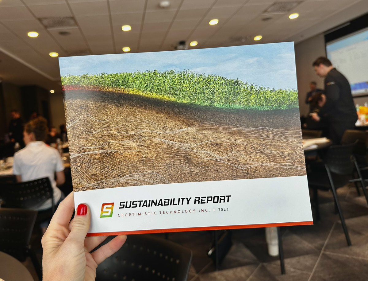 Proud comms moment! Last week we launched our @SWATMAPS Sustainability Report. Big kudos to Croptimistic for stepping up to the plate with improved community and environmental stewardship in #precisionag 💪🌎