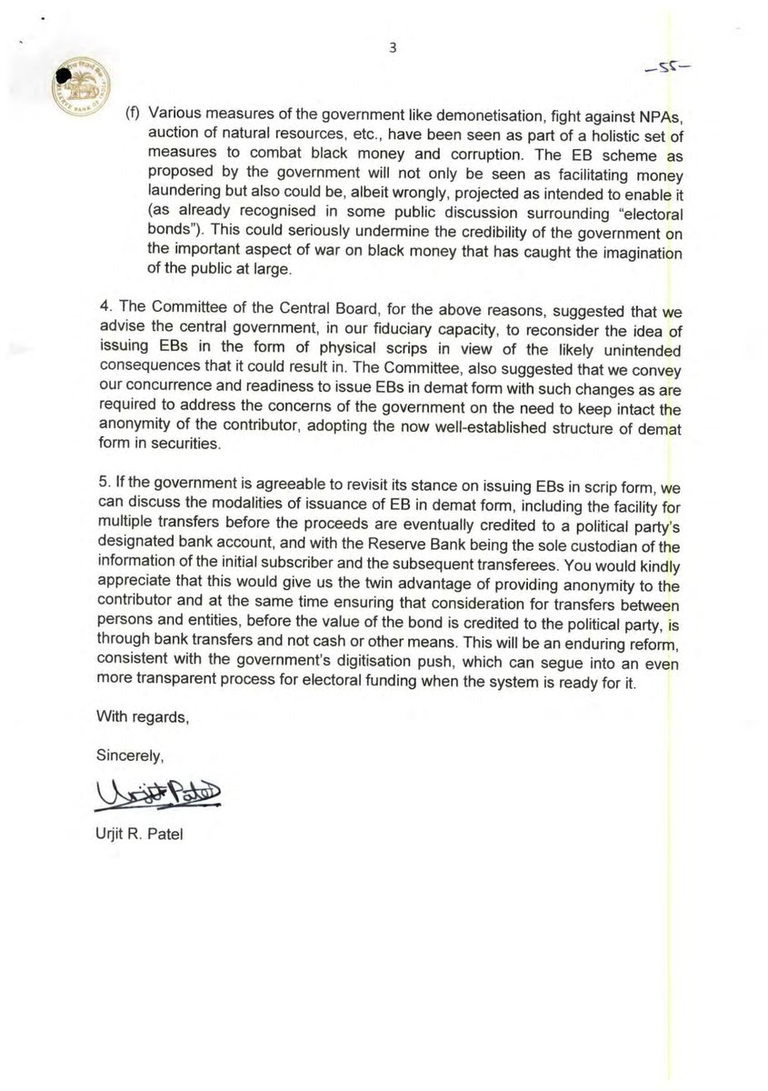 When the Government did not agree with RBI. 👇🏼RBI Governor Letter