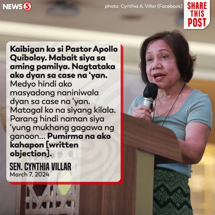 pinaysipatricia's tweet photo. Malaking insulto sa ating mga nagbabayad ng buwis at nagpapasweldo sa mga senador gaya ng bilyonaryang ito. Mas pinili muna ang kaibigan niya bago ang hustisya para sa biktima ng FBI most wanted na pastor.
#IpaarestoSiQuiboloy 
#SupportSenRisa 
@senatePH https://t.co/Sf8GjeZsRY