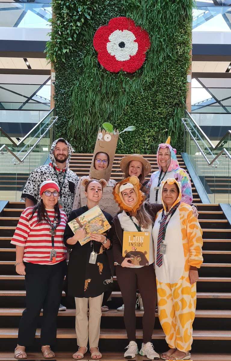 Year 1 Team on World Book Day @rgsguildforddxb