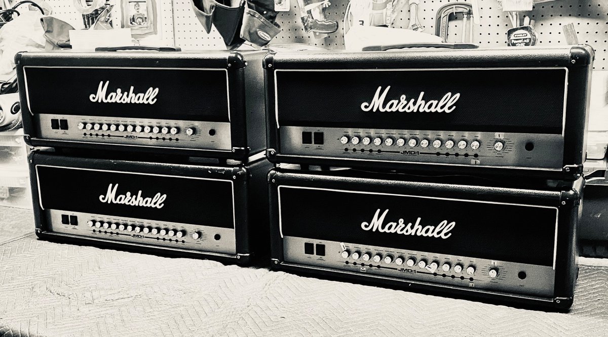 He’s at it again. Added and lightly customized new @marshallamps heads for the 2024 solo shows rig. 🤘💨