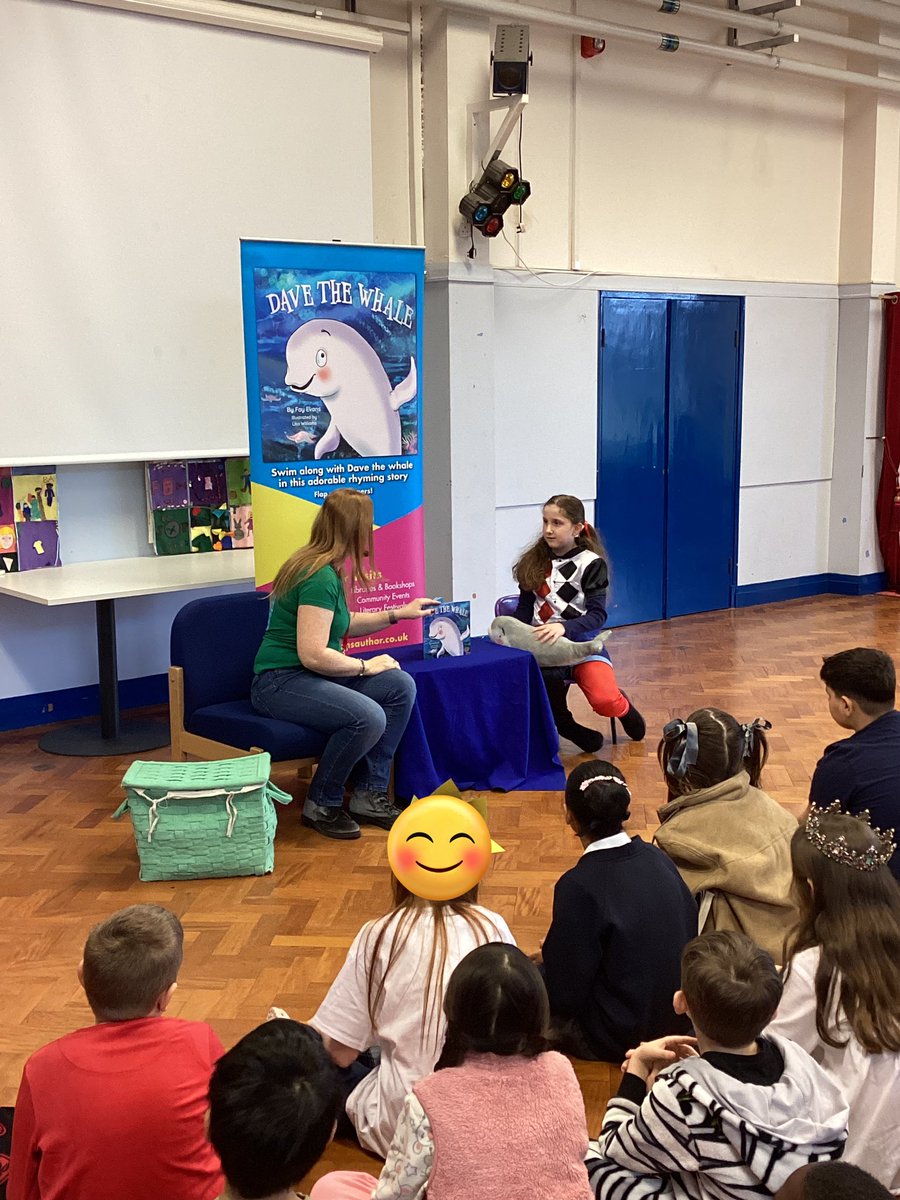 RegentFarmFirst's tweet photo. Year 4 attended an incredible author workshop with @FayEvansAuthor! Her book ‘Dave the Whale’ came to life as kids enthusiastically joined in with actions and played with character toys. A magical journey of imagination and story telling! #authorworkshop #WorldBookDay https://t.co/Xzrxc3RyhN