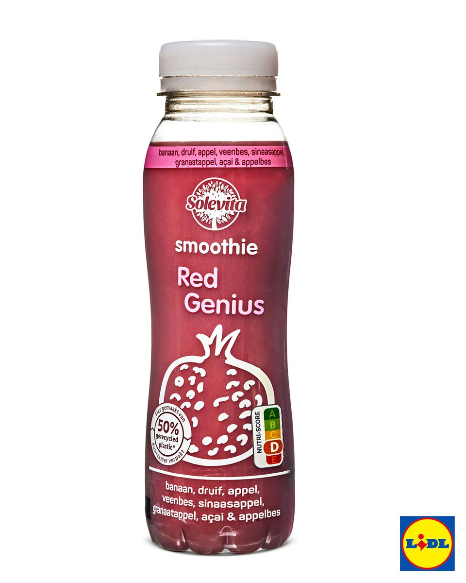 ❗️VEILIGHEIDSWAARSCHUWING❗️
Wij voeren een terugroepactie uit voor het product: “Smoothie Red Genius 250ml" van het merk Solevita. Dit geldt voor de Smoothie Red Genius 250ml met THT 12-03-2024, 13-03-2024 en streepjescode 20725259.
Meer informatie: lidl.nl
