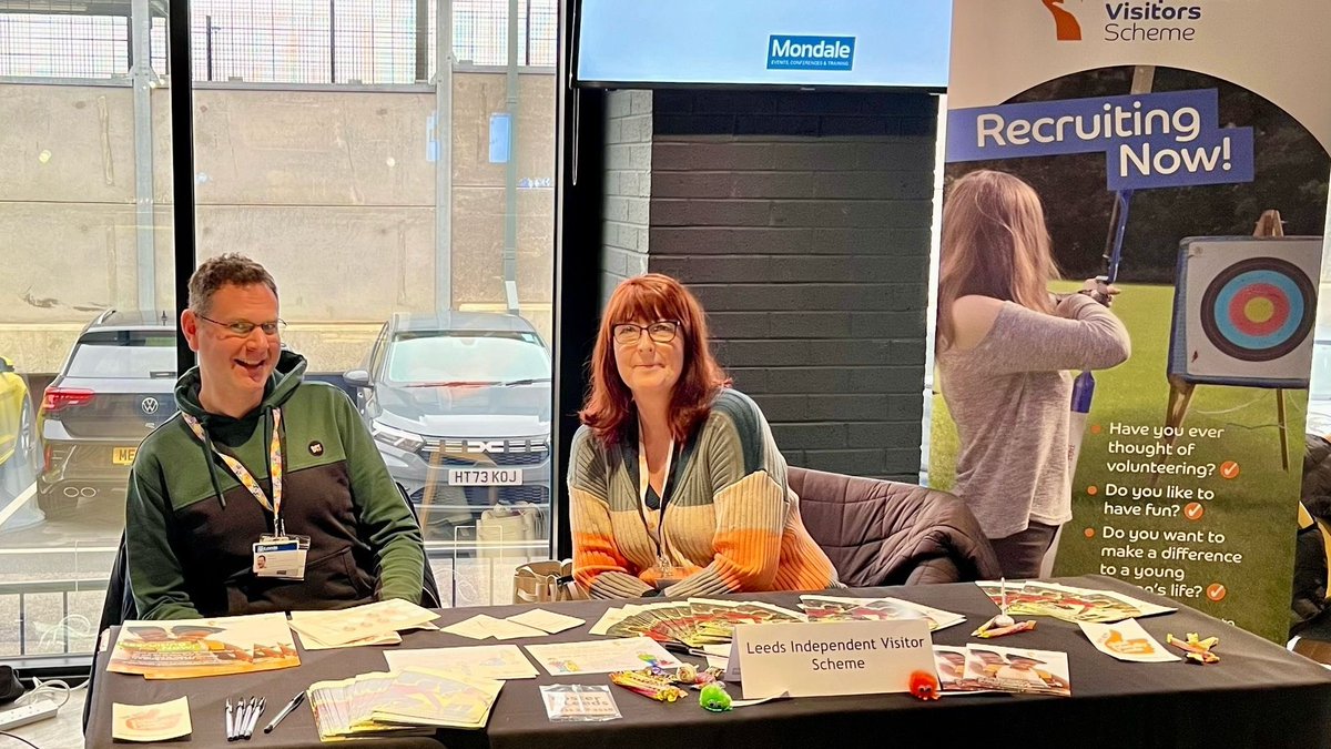 We are out and about again this week at the Leeds Virtual School Conference 2024, to spread the word about how Independent Visitors support children looked after in Leeds… and maybe even recruit some volunteers. Come and say hello if you’re at the conference. #volunteers