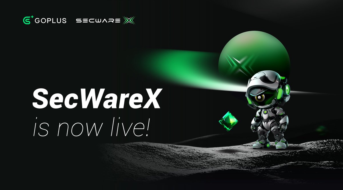 Get ready to land on “SecWareX Planet” secwarex.io SecWareX by GoPlus is an innovative, user-centric, full-scope security service platform designed to tackle over 100 security scenarios faced by Web3 users. #Web3security #GoPlus #SecWareX