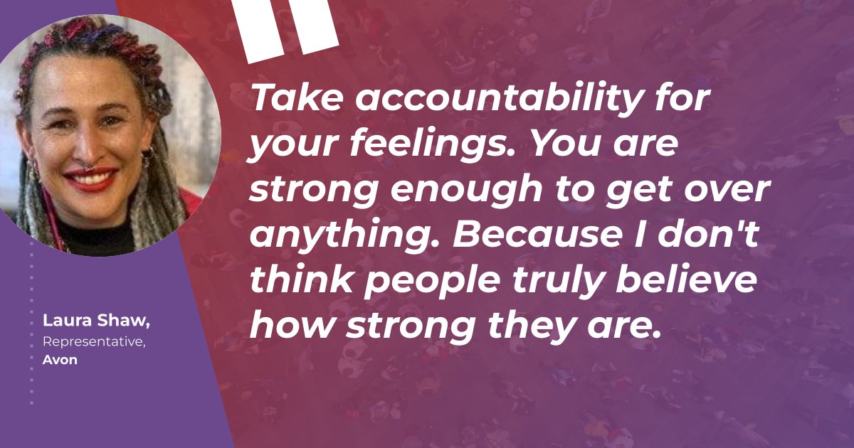 FightPoverty's tweet image. Laura Shaw @avonworldwide: "Take accountability for your feelings. You are strong enough to get over anything. Because I don't think people truly believe how strong they are.”

#BFP_Live #BFP_Equity #gbv #IWD24