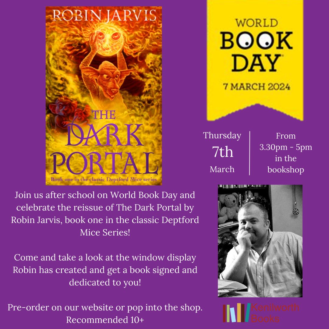 Happy World Book Day!! 📚✨ Join us after school for a bookish party with cake, a new window display and book signing with children’s author @RobinJarvis1963 🎨🖌️🍰 3.30pm to 5pm! 🙌 And don’t forget to pick up your @WorldBookDayUK book with your token!