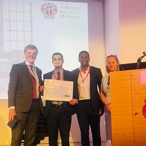 TympaHealth (@tympahealth) on Twitter photo TympaHealth CEO & Founder Dr. Krishan Ramdoo attended the <a href="/RoySocMed/">The Royal Society of Medicine</a> Dragons' Den event where he appeared on the judging panel.
He also presented the prize which included the offer of mentorship for the winner.
#TympaHealth #RoyalSocietyofMedicine #awards #event TympaHealth CEO & Founder Dr. Krishan Ramdoo attended the <a href="/RoySocMed/">The Royal Society of Medicine</a> Dragons' Den event where he appeared on the judging panel.
He also presented the prize which included the offer of mentorship for the winner.
#TympaHealth #RoyalSocietyofMedicine #awards #event
