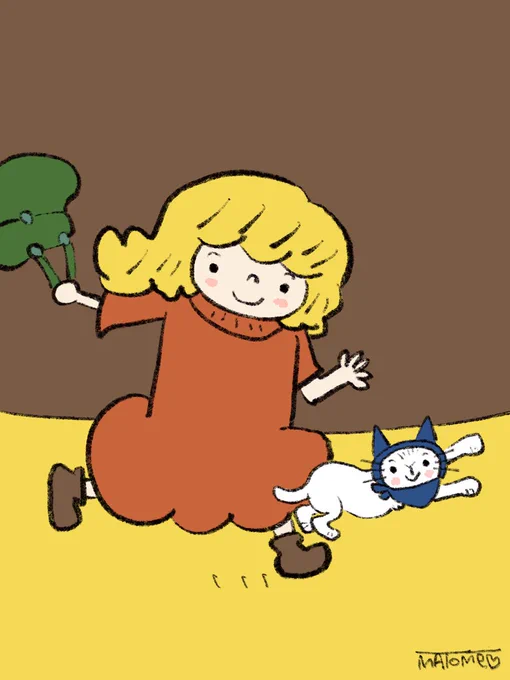 微笑む君。                #絵 #イラスト #猫 #ネコ 