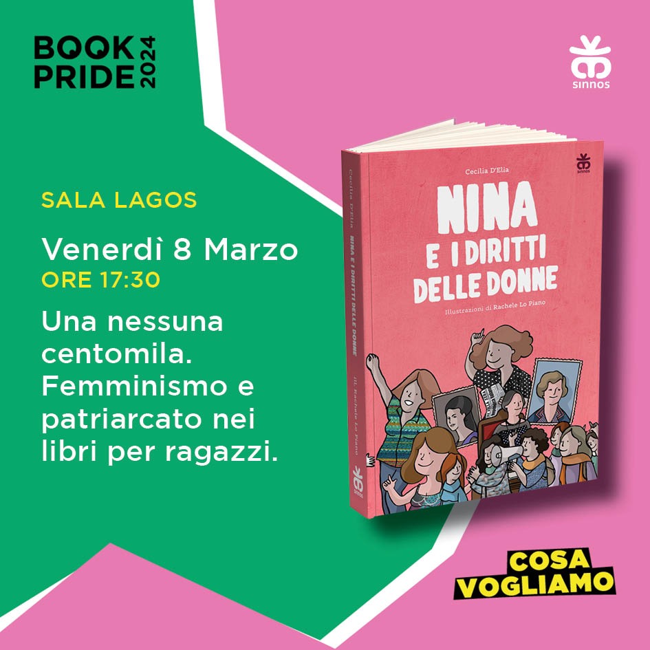 Domani #8marzo vi aspettiamo a <a href="/BookPrideMilano/">BookPrideMilano</a> con #ninaeidirittidelledonne