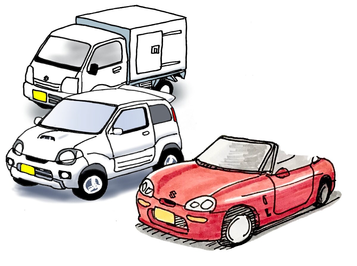 「#TLをSUZUKIでいっぱいにしようぜジムニーだけじゃない 」|zama36のイラスト