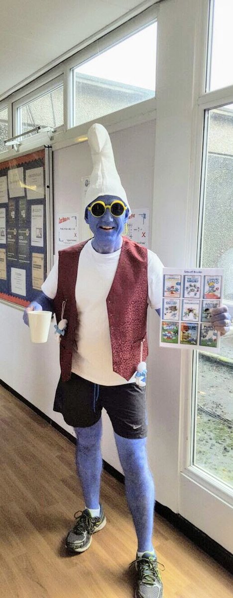 allaboutfutures's tweet photo. Happy Birthday to our Paul! 🎉🎈🎂

We hope you enjoy your gifts &amp; have a fantastic day 🙌🏻♥️

In honour of #WorldBookDay, here’s Paul rockin’ two classic characters,  James Bond &amp; A SMURF! 😎🤣🙌🏻

#TheNamesBond #WheresPappaSmurf 
#WillThisBlueMakeUpEverComeOff
@WorldBookDayUK https://t.co/47yacYdS7a