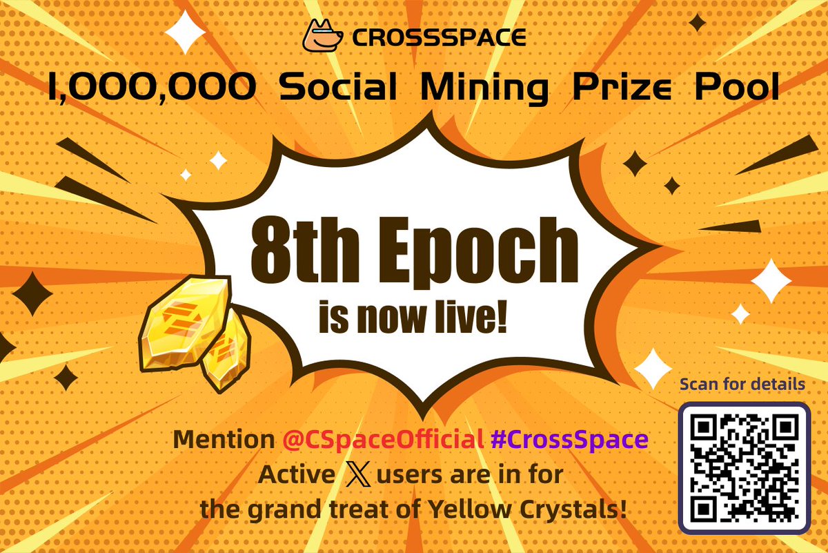 CSpaceOfficial's tweet photo. 🎉 Hey fam, the 8th Epoch of @CSpaceOfficial 's Social Mining campaign just kicked off for another 2 WEEKS! 🚀
Join the party NOW 👉 https://t.co/lwA8mi20uW
⏰ Now until 11:59AM on March 20, 2024 (UTC+8)
🚀 Welcome new KOLs from Korea and Greater China to the 10x Multiplier KOL board!
Shout out to these awesome friends supporting #CrossSpace !
@Cryptodengta @B_daojia @Naback222 @zxchahahaha @cryptowilson_
After 7 epochs, sure you're all pros by now. Let's make this 8th Epoch kick off in style! 🎉 🚀 🥳
#CrossSpace #SocialMining #Sogafi