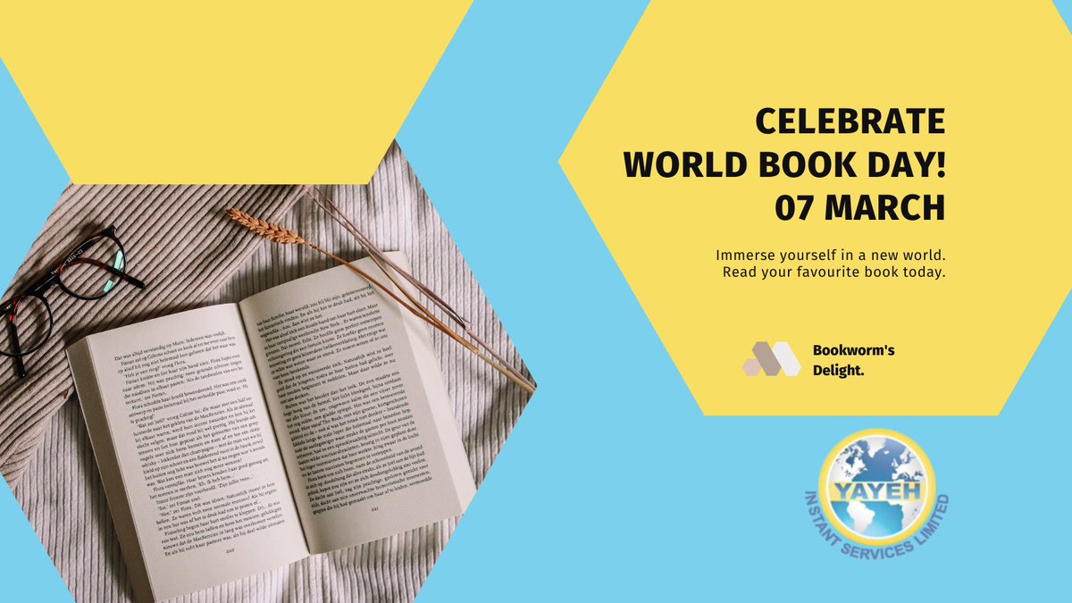 Cheers to a world where stories transcend borders! 🌐✉️ Happy #WorldBookDay from Yayeh Money Transfer Services. 📖💙 Let's continue to connect hearts through the power of words. Share the title of a book that holds a special place in your heart or one you'd recommend 🌍📬